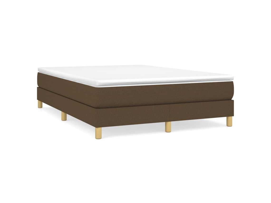 Box Spring Bed, Box Spring Beds Vidaxl Marrom Tecido (140 X 190 Cm)