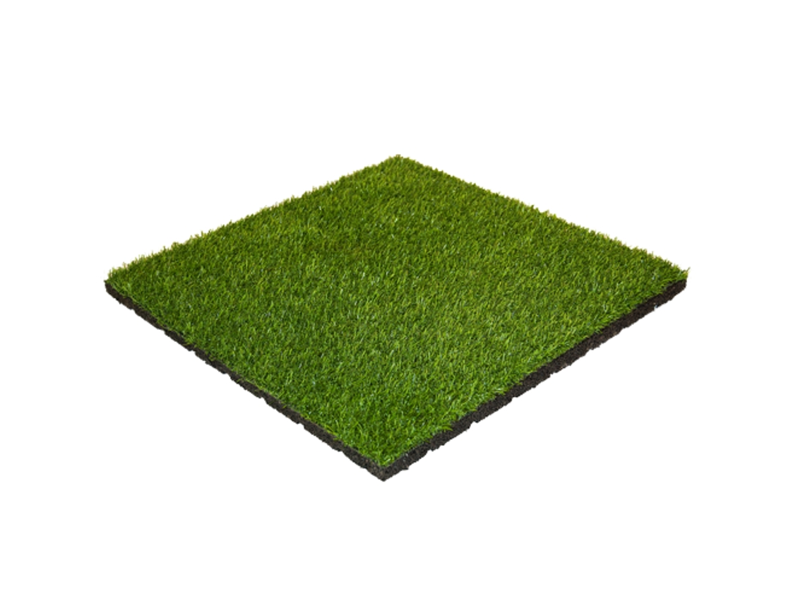 Telha de Borracha com Camada Superior de Grama Artificial 30 Mm 50X50 Cm MFL