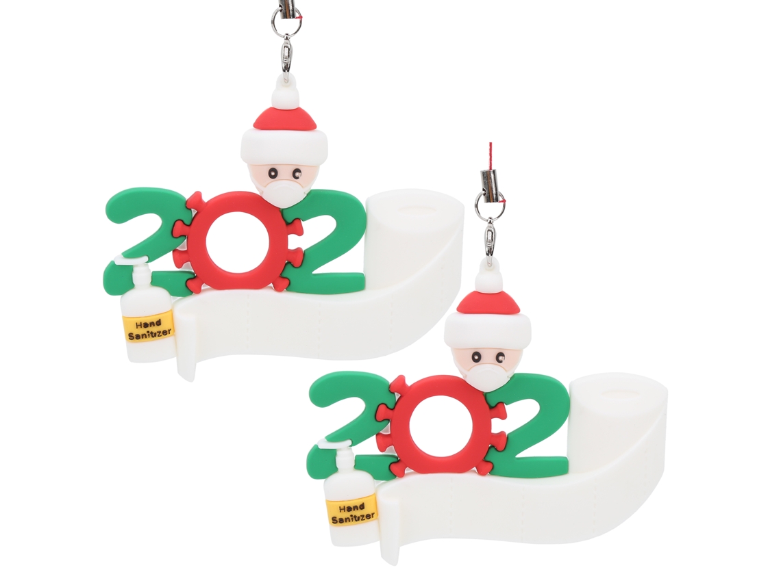 Laxiscreed Conjunto De 2 Enfeites De Natal Pai Natal Para Árvores Natalícias