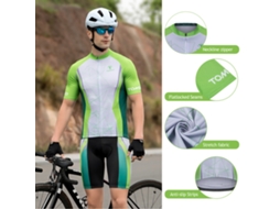 Conjunto de Ciclismo Mali Tomshoo com Camisa e Calça Bib