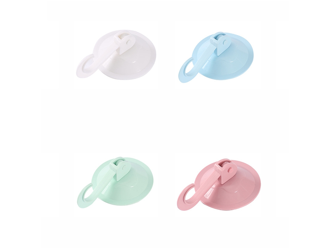 Conjunto de 4 Ganchos com Ventosa para Toalhas Cozinha, Removíveis, para Parede, em Cores Modernas BRILVIBERA