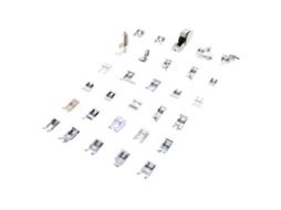 Conjunto de 30 marcadores universais de encaixe rápido e corte baixo para máquinas de costura Alfa, Singer, Brother, Janome, Elna, Juki e Lidl.