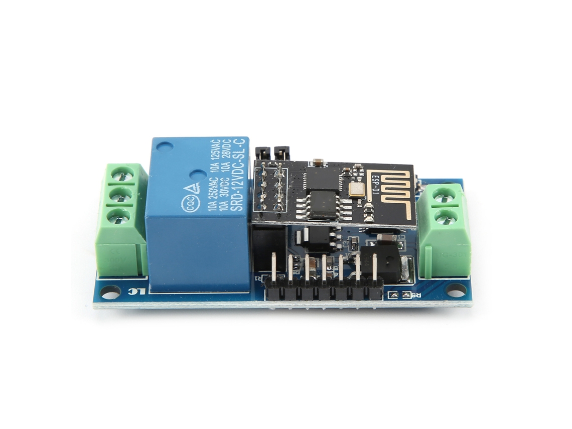 Laxiscreed Módulo Relé Wifi De Canal Único Para Automação Residencial, Controlo Android, Alimenta-se A 12v