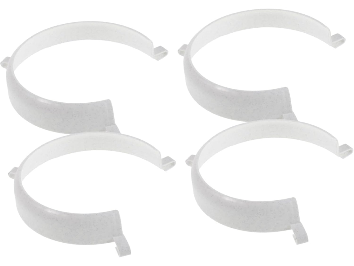 Protetor De Prato Galpada, Conjunto De 4 Peças, Para Pratos De 6e 9-polegadas, Plástico Branco Com Clipe