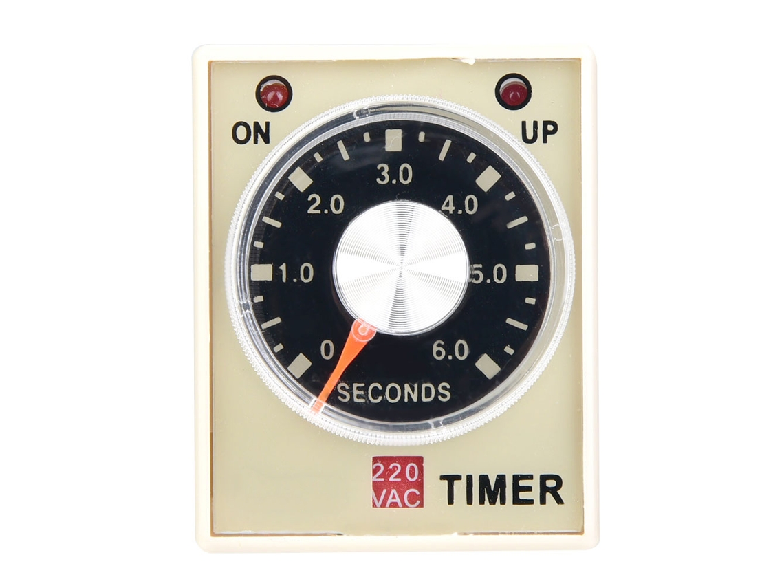 Relé de Tempo Ah3 3 Atraso Ligação 220v 50/60hz Timer 6s | S/MARCA