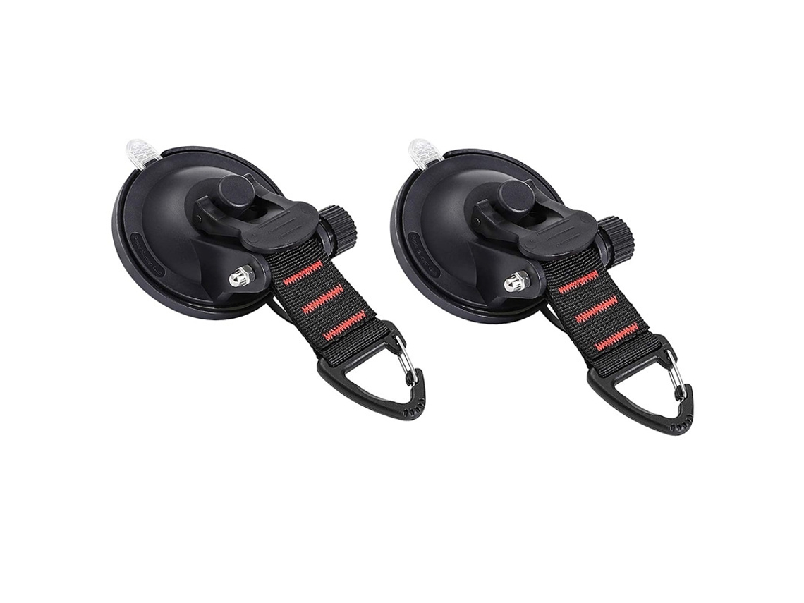 Ventosas Reforçadas com Ganchos. Ideal para Camping em Carro BRILVIBERA (2 Unidades)