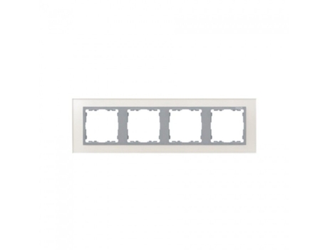 Moldura 4 Elementos De Vidro Prateado Simon 82 Nature 82947 62