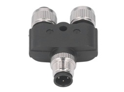 Conector M12 Tipo Y 4 Pinos 1 para 2 IP67 À Prova D'Água e Resistente ao Fogo - Adaptador para Aviação 4a