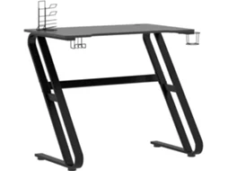 Gaming Desk, Gaming Desks Vidaxl Preto Madeira Processada (90 X 60 X 75 Cm)