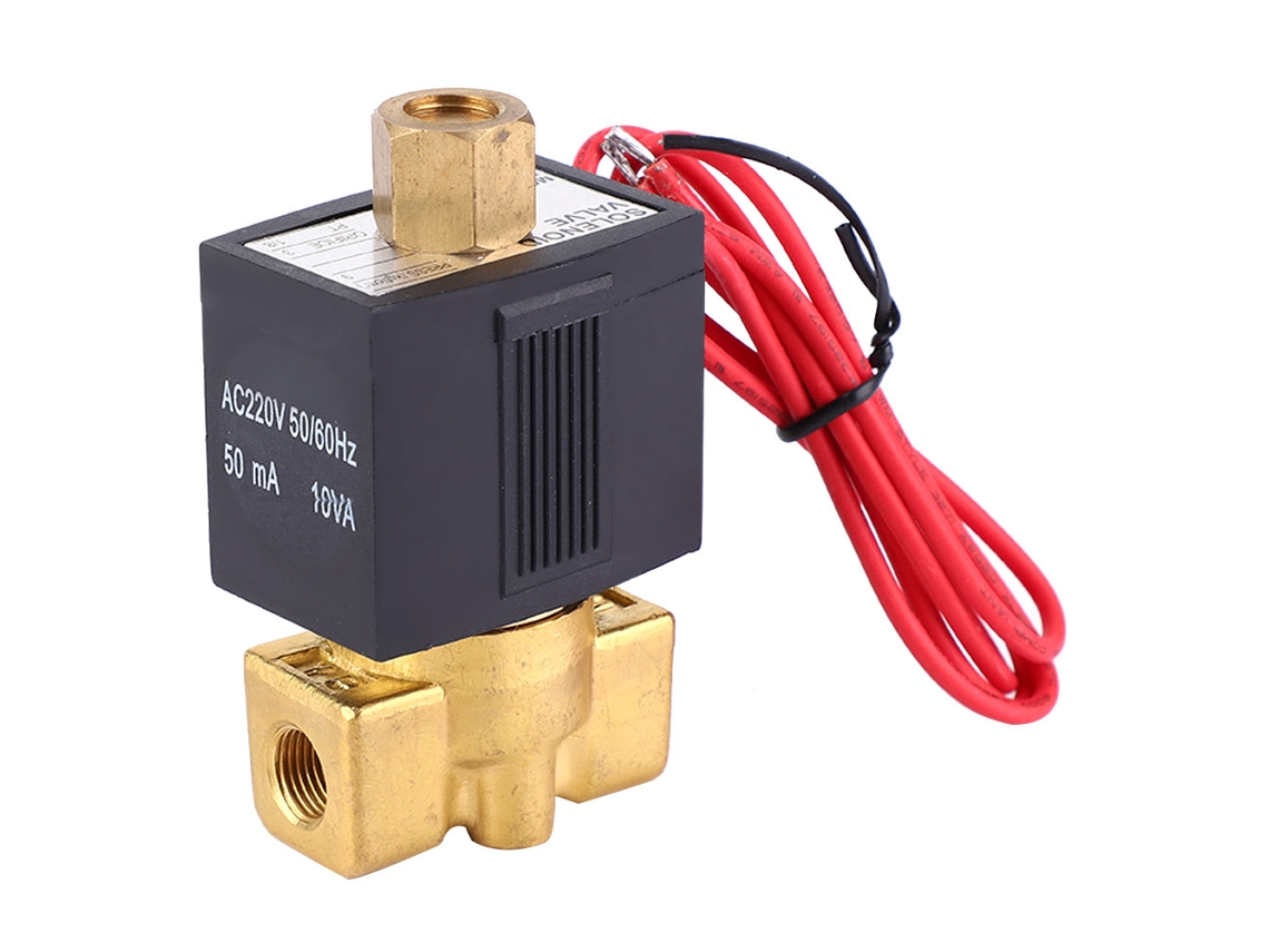 Válvula Solenoide Pneúmatica Laxiscreed De Duas Vias Normalmente Abertas, Ac220v Pt1/8