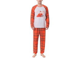 Pijama Halloween Em Família Laxiscreed Com Estampa De Abóbora Laranja, Confortável Para Mulheres