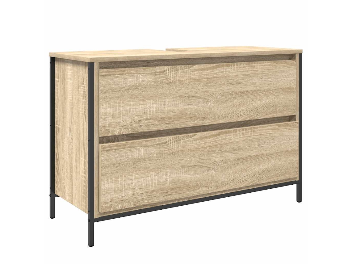 Gabinete para Lavatório com Gavetas Carvalho Sonoma 90x34,5x60 cm MAISON EXCLUSIVE