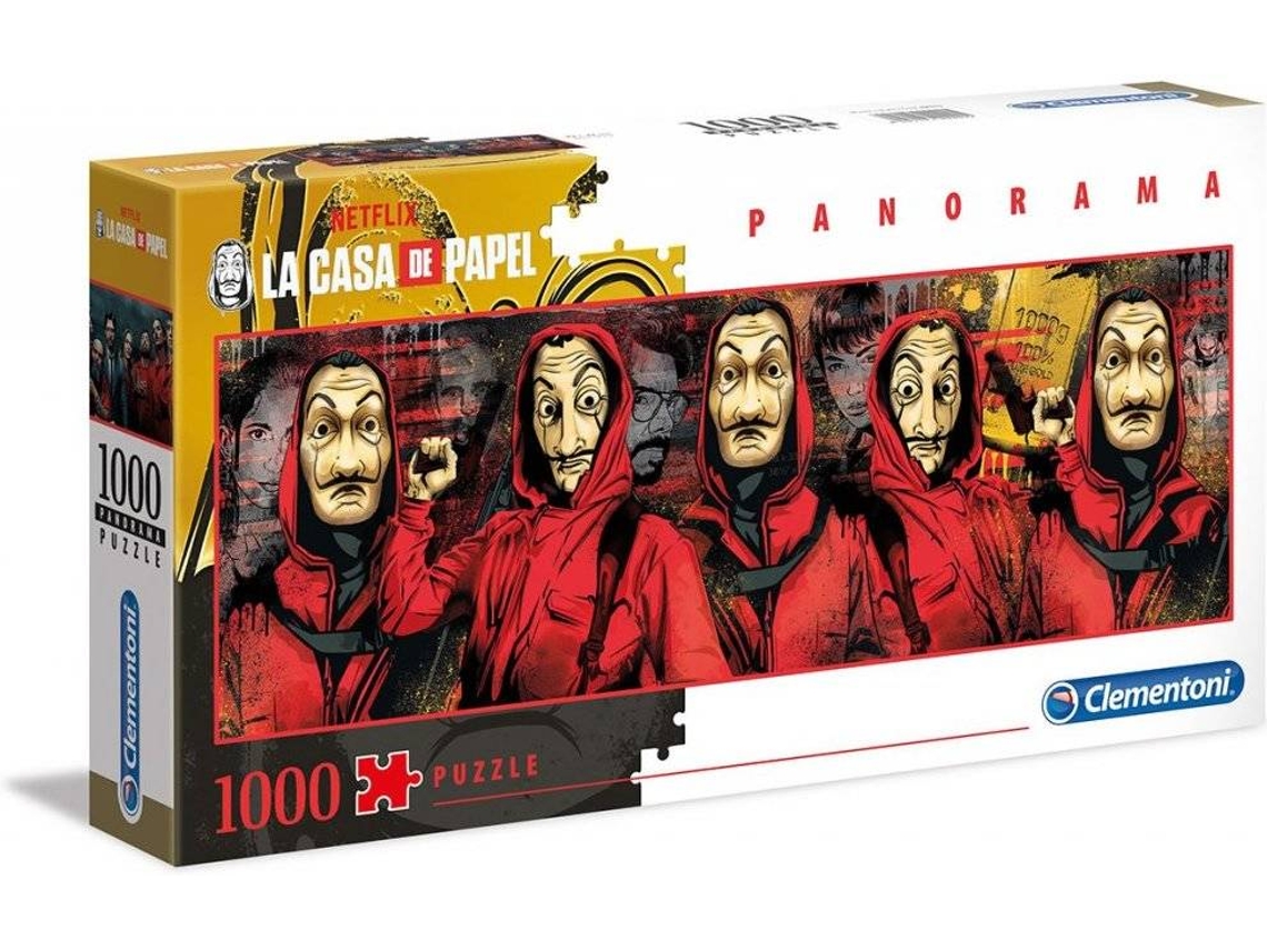 Puzzle 2D CLEMENTONI La Casa de Papel (Idade Mínima: 10 - 1000 Peças)
