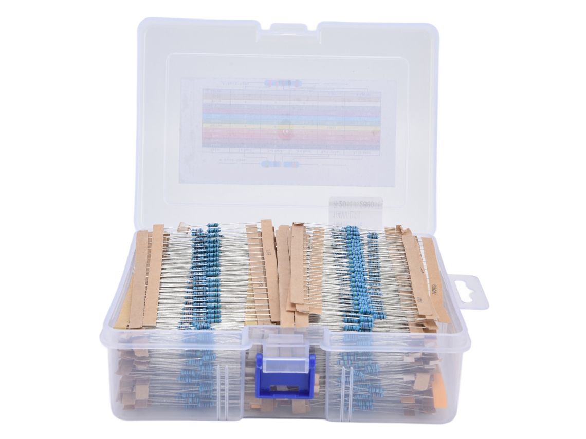 Conjunto de Resistências de Filme de Liga 2880 Peças 144 Valores 1ω~1mω