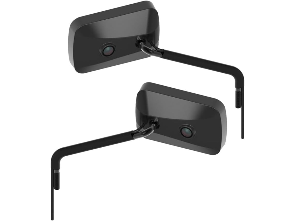 Câmera Panorâmica Integrada Ao Retrovisor Para Moto, Embarque 4k Hd Com Point D'accès Mobile E Alimentação