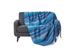 Homescapes Morocco Blue Throw 225x255 Cm