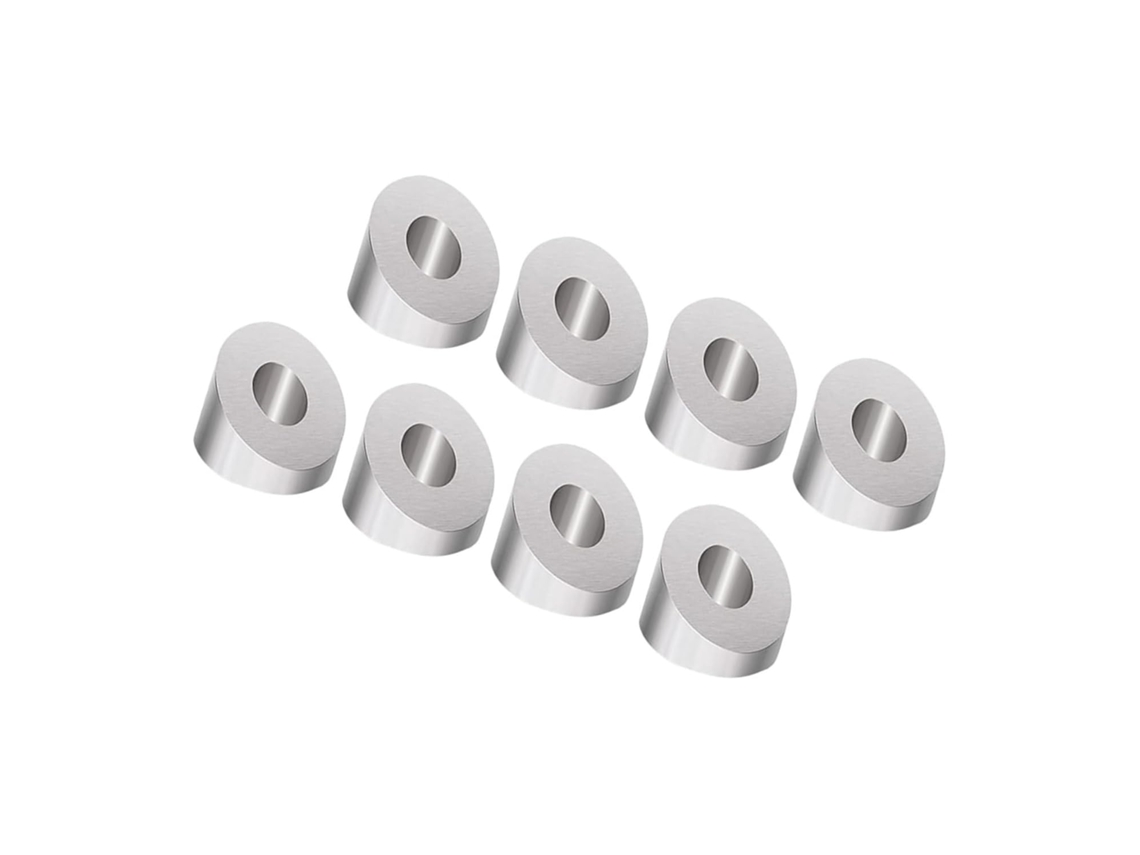 Conjunto De 24 Arruelas Chanfradas Em Aço Inoxidável Para Cabos De Guarda-corpo.