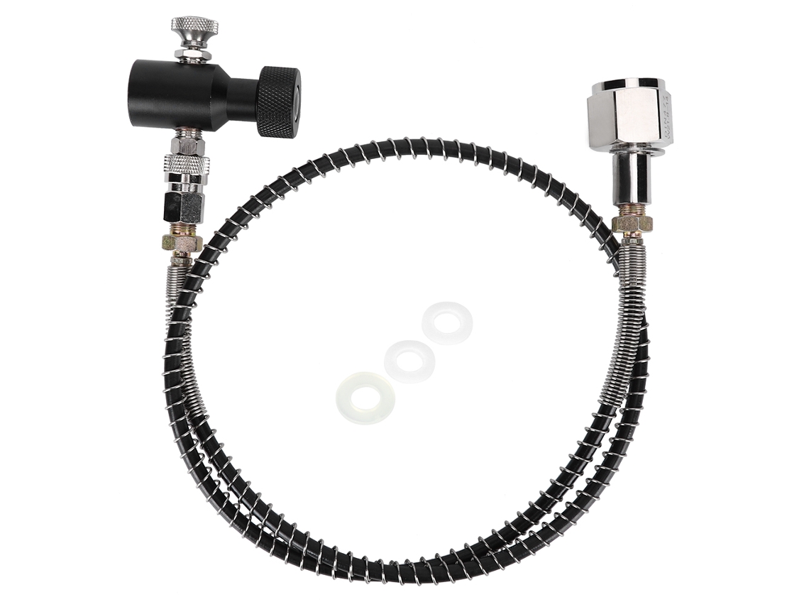Kit Adaptador Manguera Resorte Din477 36in Co2 Válvula de Liberação Asa para Sodastream 2026 STORE