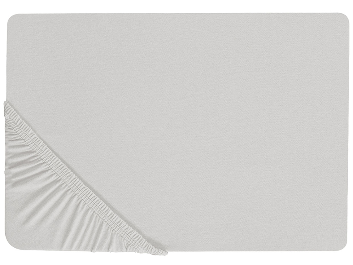 Sábana Beliani Janbu De Algodón Gris 90x200x30