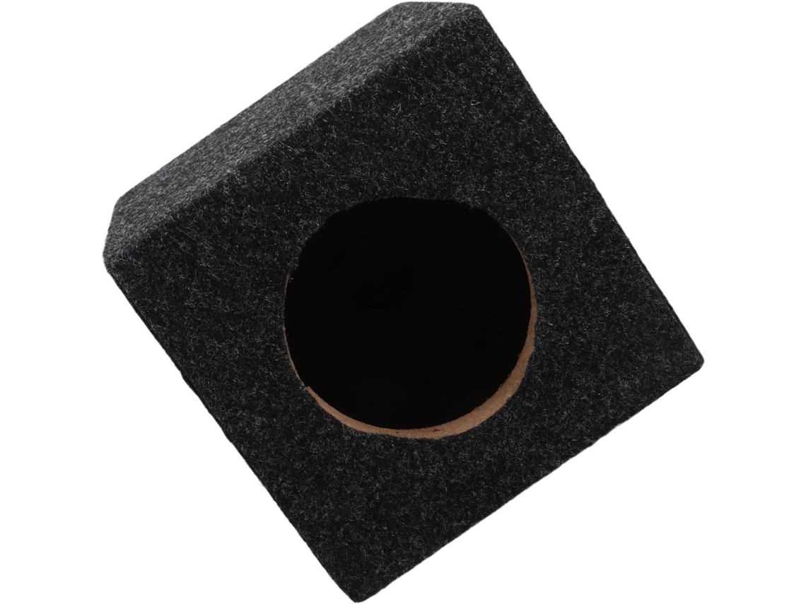 Caixa Acústica Quadrada De Madeira De 5 Polegadas Para Subwoofer, Compatível Com Alto-falantes Universais De Carro, Graves Potentes.