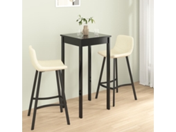 Vidaxl Mesa De Bar Em Mdf Preto 55x55x107 Cm