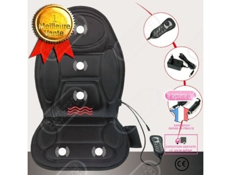 Lsc® Almofada De Massagem Aquecida De Uso Duplo Para Casa E Carro, Aquecimento A Temperatura Constante, Almofada Aquecida P/ Le Septième Ciel
