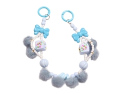 Colar De Pérolas Para Celular, Pulseira De Pelúcia Com Pompom De Pérolas, Capa De Celular, Cordão Anti-perda Para Celular Feminino E Feminino