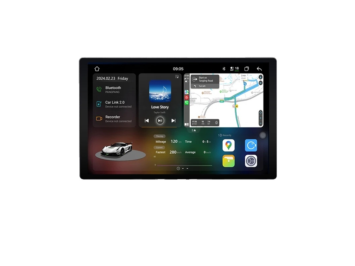 Rádio De Carro, Resolução 2k, Carplay Sem Fio,v3 Plus (6gb-128gb) -11.5polegadas