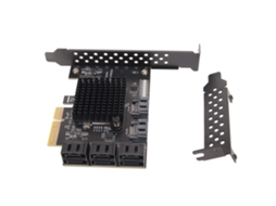 Placa De Expansão Sata Card 8 Portas Pcie Para Sata 3.0 Com Hot Swappable Para Windows Linux
