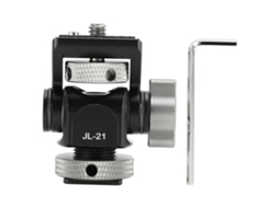 Field Display Hot Shoe Mount 360 Degree Rotatable Camera Display Mounting Adapter With Locating Pin 1/4in Screw Cold Shoe LAXISCREED