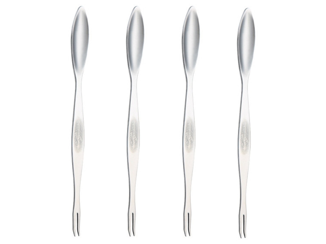 Garfos De Aço Inoxidável 15 Cm Prata