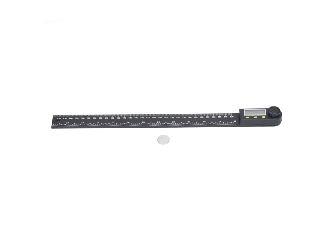 Régua De Ângulo Eletrônico Lcd Protração Digital 0-300mm 0-360 Graus Bateria Incluída