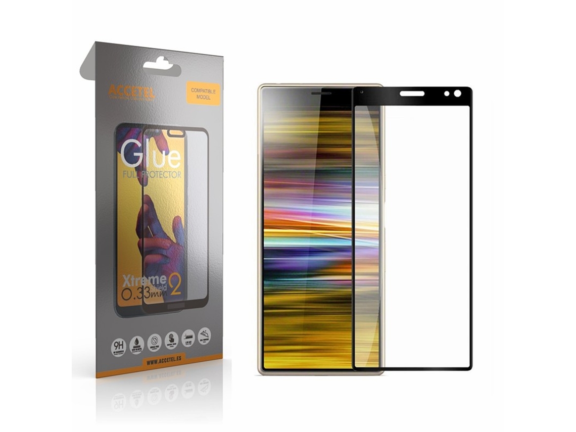 Película De Vidro 2d Full Glue - Sony Xperia 10 Plus Preto