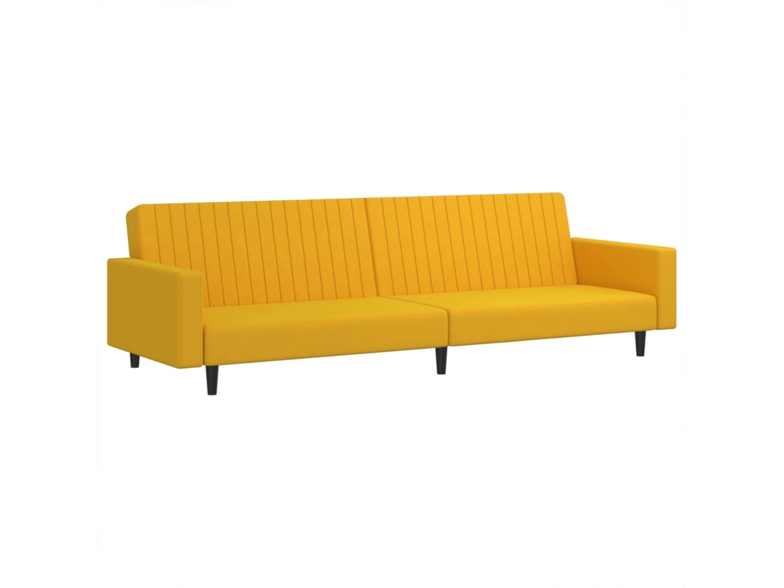 Sofa Bed, Sofa Beds Vidaxl Amarelo Veludo (n/a)