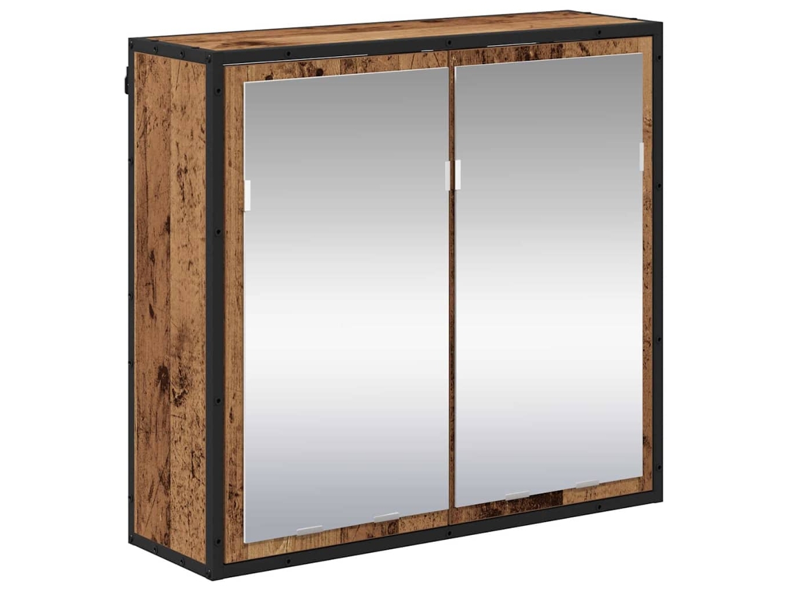 Prateleira de Parede com Porta Madeira Antiga 65x20x60 cm MAISON EXCLUSIVE
