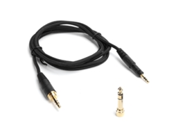 Cable de audio aux trenzado de 3,5 mm con adaptador de 6,35 mm para auriculares ATH M50X y M40X S/MARCA