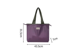Sacola de Compras Dobrável e Impermeável, com Grande Capacidade e Resistente Ao Desgaste, Adequada para Ser Carregada no Ombro Ou na Mão. GOKOCO