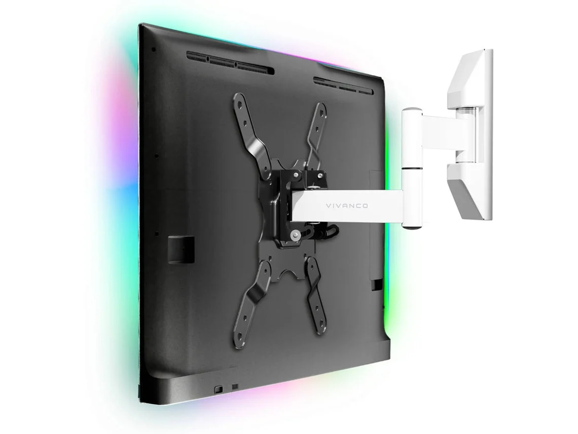 Suporte TV VIVANCO Parede (Multimovimento - 12'' a 43''- Peso Máximo: 25 kg)