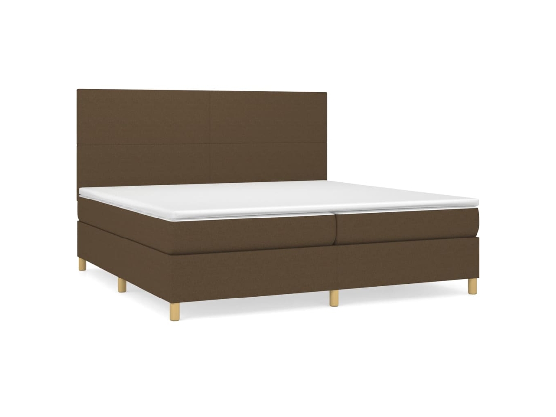 Box Spring Bed, Box Spring Beds Vidaxl Marrom Tecido (200 X 200 Cm)