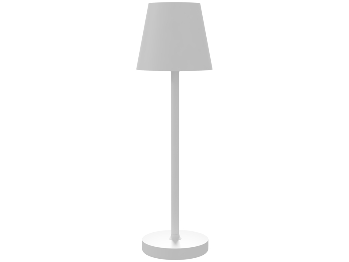 Luminária Mesa Usb Recarregável 3 Cores Toque Metal Branca VELTRIX