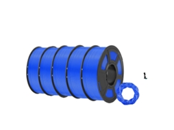 Fio Pla Fosco Sunlu 1,75mm, Pronto Para Alta Velocidade, Sem Bolhas, 1kg,5 Azul Oem
