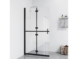 Vidaxl Divisória Chuveiro Dobrável 90x190 Cm Meio Vidro Fosco Esg