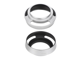 2 Peças Capa De Lente Oca De Liga De Alumínio 39mm Para Câmera Leica Prata