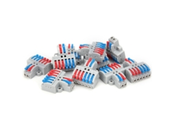 Conector Condutor Fio 2-in-6-out Bloco Terminal 10pcs