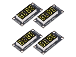 Laxiscreed Módulo De Display Digital Com Tubo De 4 Dígitos E Chip Tm1637 Para Projetos Eletrônicos