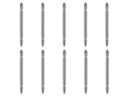 10pcs Bits Parafusadeira Elétrica De Cabeça Dupla Cruzada Aço S2 Ferramenta 100mm