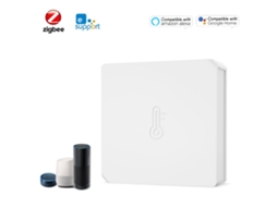 2026 sensor de Temperatura e Umidade Sonoff Zigbee Snzb 02 com Notificação de Bateria Fraca e Controle Remoto Via Aplicativo Ewelink