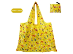 Bolsa Grande de Tecido Oxford Grosso, Ombro Grande, Ecológica, Reutilizável, Portátil, Feminina Dob Rável, Compras. GOKOCO