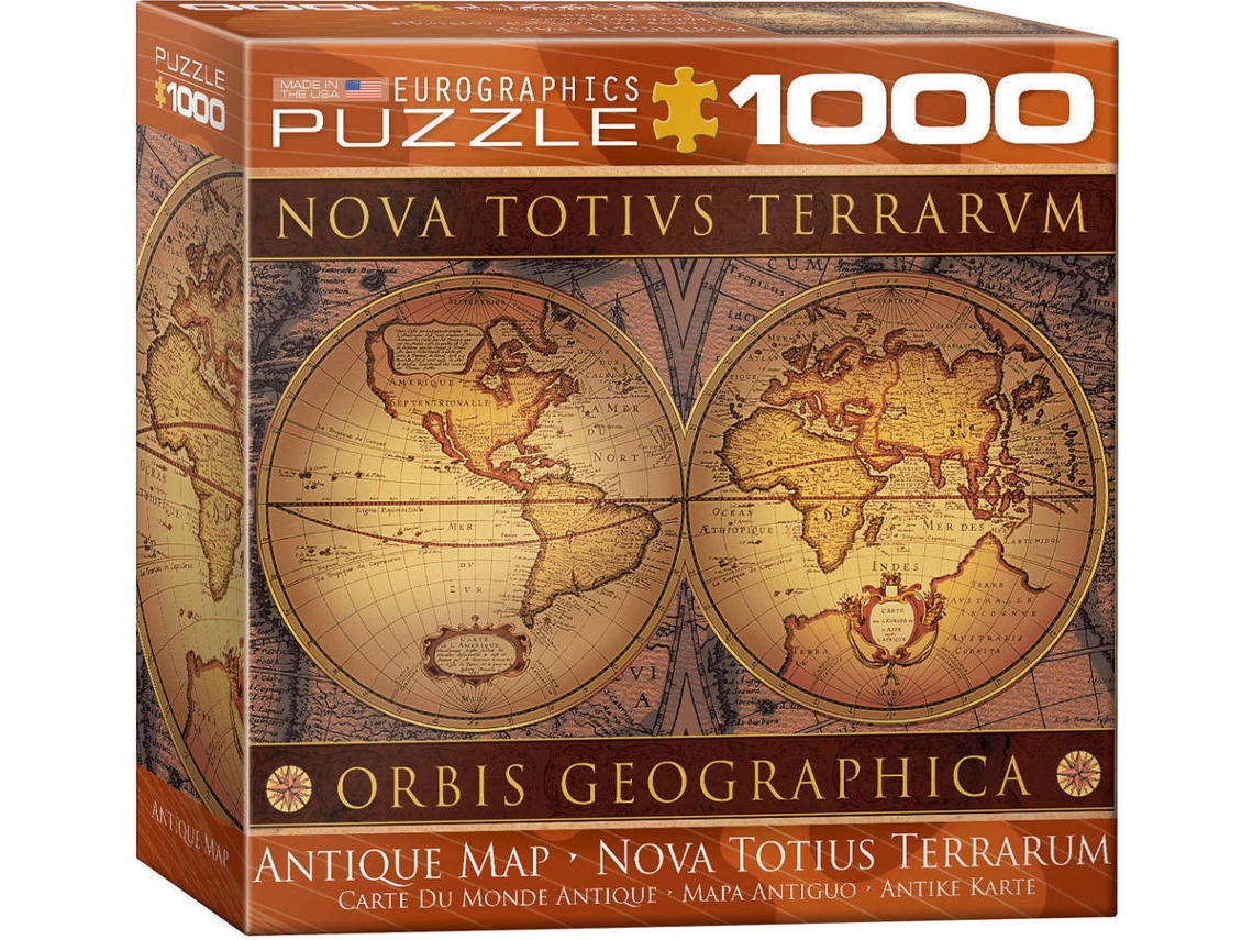 Puzzles EUROGRAPHICS Antique Map 1000 pcs (1000 peças)