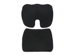 Cojim de Cadeira Lumbar com Espuma de Memória Preto